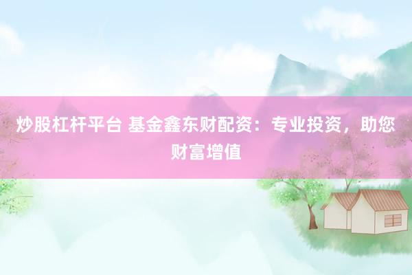 炒股杠杆平台 基金鑫东财配资：专业投资，助您财富增值