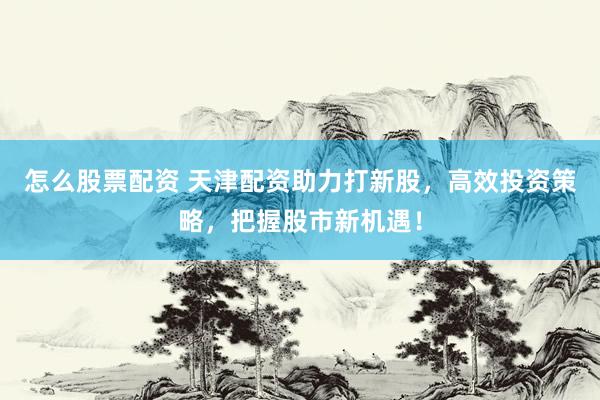 怎么股票配资 天津配资助力打新股，高效投资策略，把握股市新机遇！