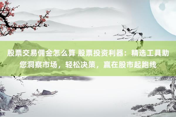 股票交易佣金怎么算 股票投资利器：精选工具助您洞察市场，轻松决策，赢在股市起跑线