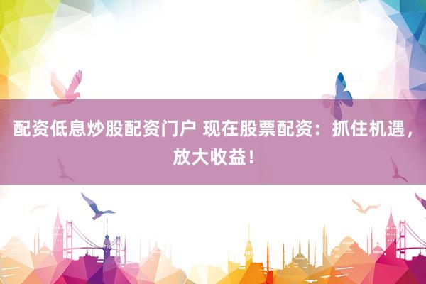 配资低息炒股配资门户 现在股票配资：抓住机遇，放大收益！