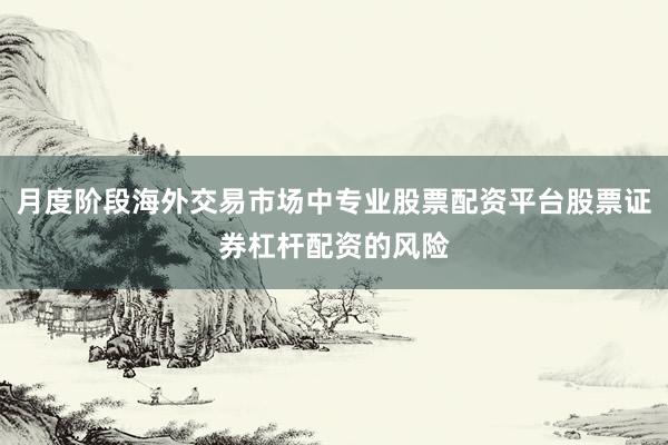 月度阶段海外交易市场中专业股票配资平台股票证券杠杆配资的风险