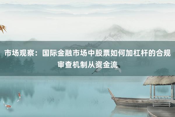 市场观察：国际金融市场中股票如何加杠杆的合规审查机制从资金流