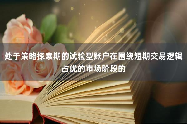 处于策略探索期的试验型账户在围绕短期交易逻辑占优的市场阶段的