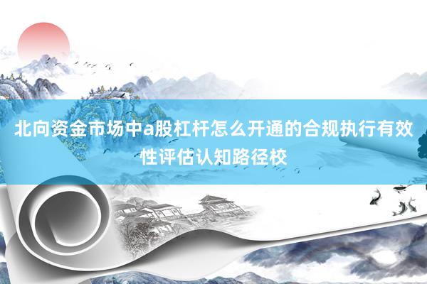 北向资金市场中a股杠杆怎么开通的合规执行有效性评估认知路径校