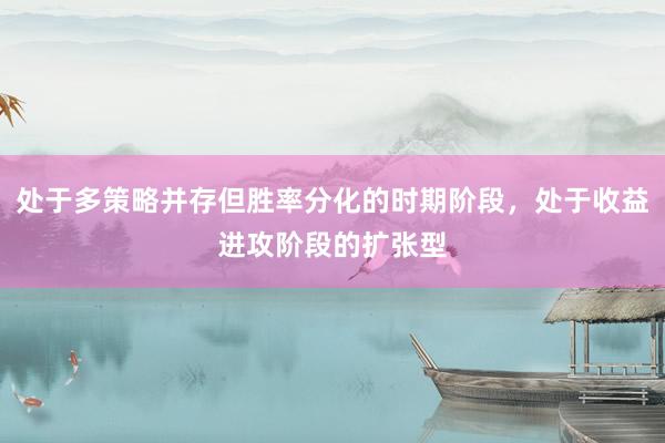 处于多策略并存但胜率分化的时期阶段，处于收益进攻阶段的扩张型