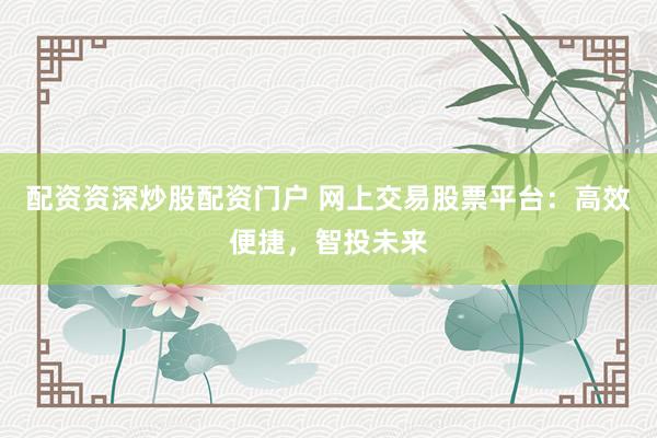 配资资深炒股配资门户 网上交易股票平台：高效便捷，智投未来